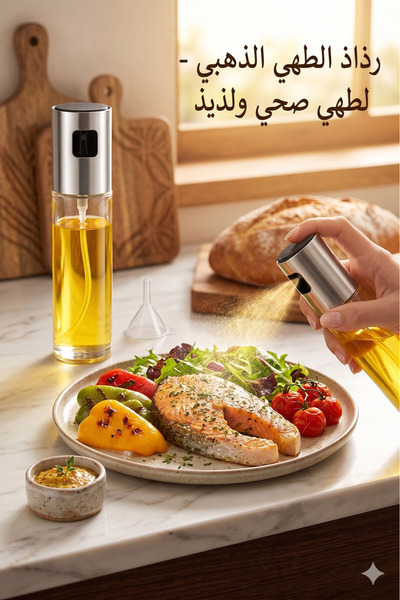 Primo Plus زجاجة رذاذ زيت شفافة متعددة الألوان 100 مل