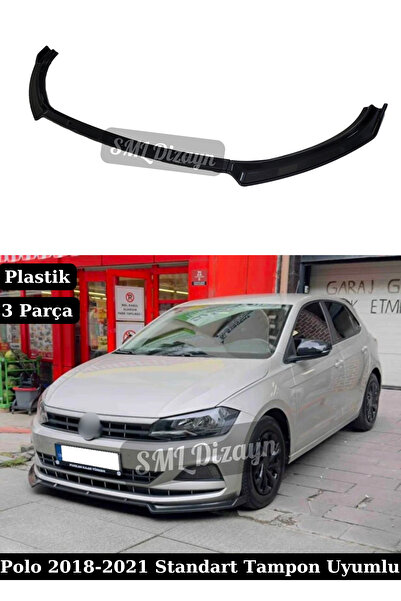 SML Dizayn 2018-2021 Polo Ön Lip Ek 3 Parça Plastik Siyah Polo Ön-Tampon-Karl...
