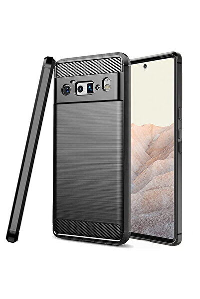 Techsuit Husă pentru Google Pixel 6 Pro - Silicon Carbon - Negru