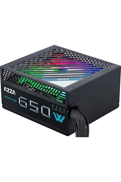 Azza PSAZ-650W ARGB 650W, sursă de alimentare PC (negru, 2x PCIe)