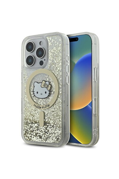 Hello Kitty Husă pentru iPhone 16 Pro Max - Hardcase Liquid Glitter Fever Mag...