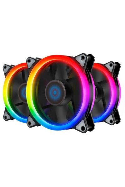Inaza Set 3 ventilatoare Specter Pro aRGB