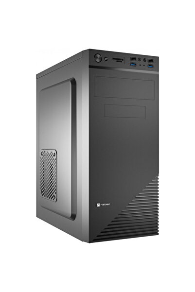 Natec PC Cabassu G2 cititor de carduri Midi Tower Fara sursa USB 3.0 Negru