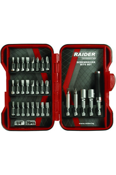 Raider Set biti si adaptoare pt. surubelnita 29pcs