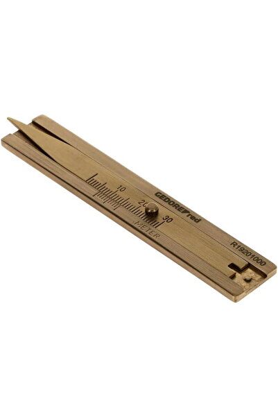 Gedore Red Tyre Dread Depth Gauge brass