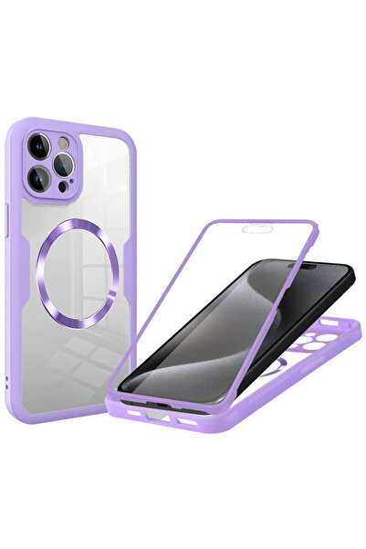 Techsuit Husa pentru iPhone 15 Pro + Folie - ColorVerse 360 MagSafe Series - ...