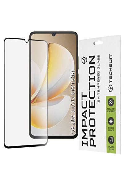 Techsuit Folie pentru Realme Note 70T - 111D Full Cover / Sticlă cu adeziv in...