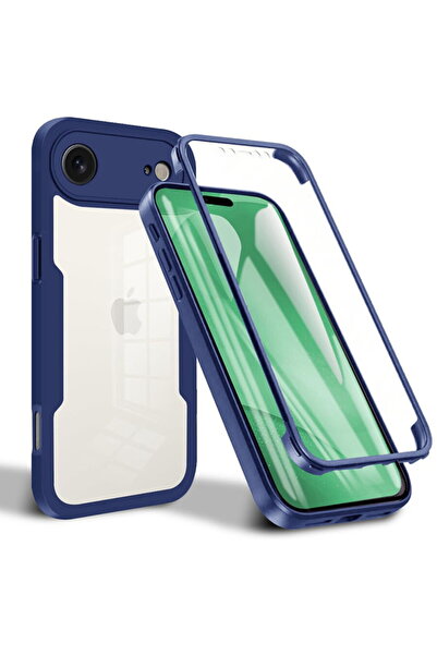 Techsuit Husa pentru iPhone 17 Air + Folie - ColorVerse 360 Series - Blue