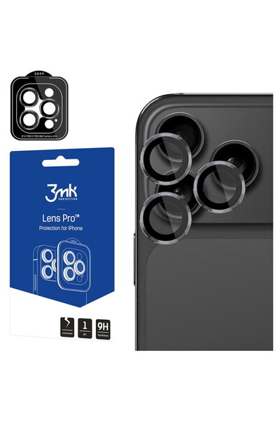 3MK Folie pentru iPhone 17 Pro / iPhone 17 Pro Max - Protecție Lentile Pro - ...