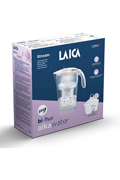LAICA Cana filtranta de apa Alka, 2.3 litri, Alb, pentru apa alcalina