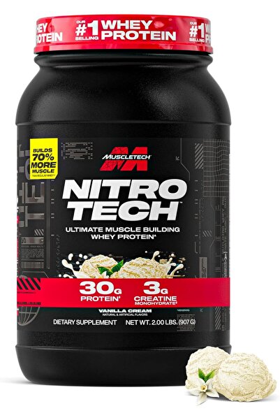 MUSCLETECH بروتين مصل اللبن المعزول نيتروتك لبناء العضلات، 30 جرام بروتين، 3 ...