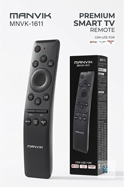 MANVIK Remote Control – Compatible with Samsung Smart TVs with Netflix, Prime...