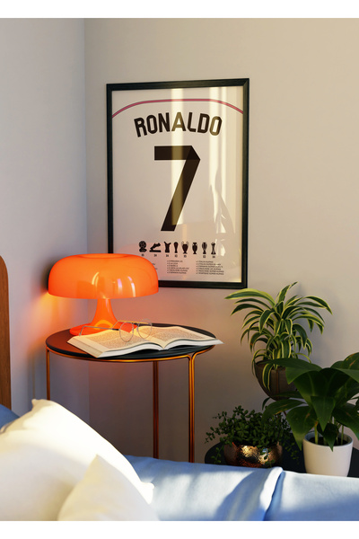 Base Concept Ronaldo 7 Poster Tablo (Çerçeveli)