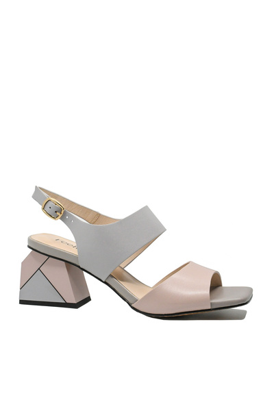 FEELİNG Sandale elegante Feeling, Albastru roz, Piele