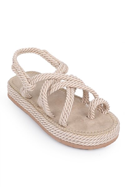 Capone Outfitters Γυναικεία πέδιλα Wedge Heel String