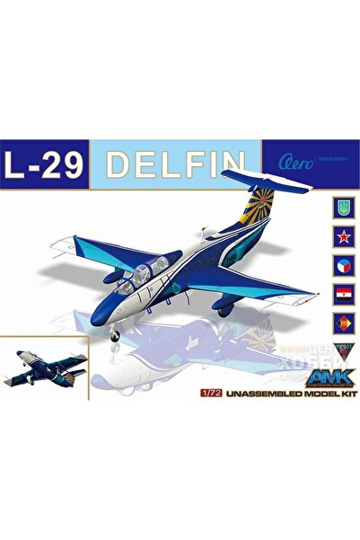 Generic Brand AMK 86001 بمقياس 1/72، طائرة ايرو L-29 دلفين، طائرة مقاتلة، طقم...