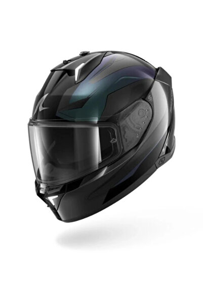 Shark SKWAL İ3 MEKARIUM SİYAH-CAMELEON-ANTRASİT KAPALI KASK (LEDLİ MODEL)