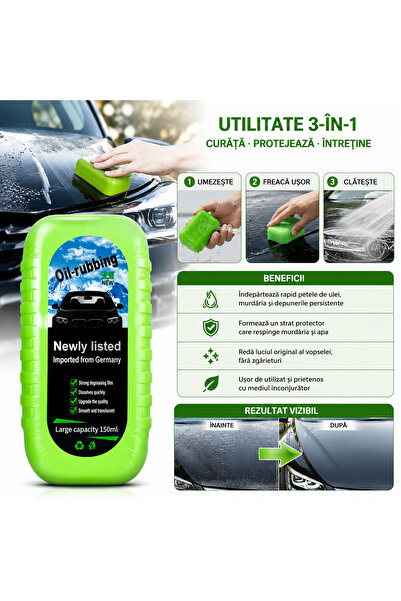 Zenorius Burete Auto pentru Îndepărtarea Petelor de Ulei și Murdărie 150ml – ...