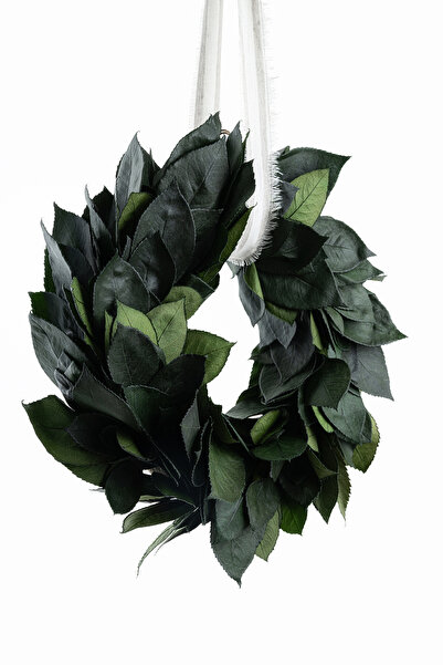 Gifto Flora Uzun Ömürlü Solmayan Gerçek Gül Yapraklı Çelenk 25 cm