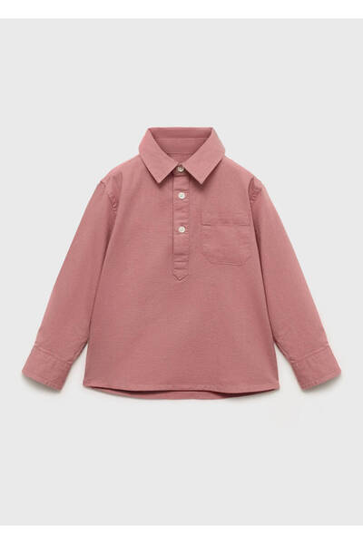 MANGO Baby Cămașă din bumbac cu guler polo