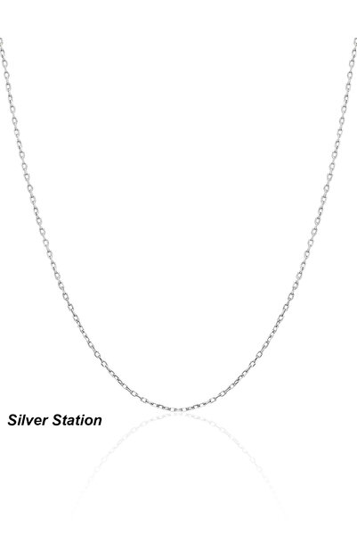 Silver Station 925 Ayar Gümüş Kolye - Hayalet Zincir Kolye 40-45-50-55-60-75 cm
