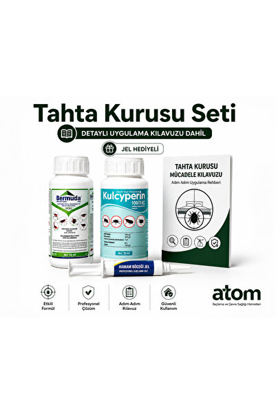 Atom Tahta Kurusu İlacı Seti | Tahtakurusu ve Yatak Böceği İçin Etkili Çözüm ...