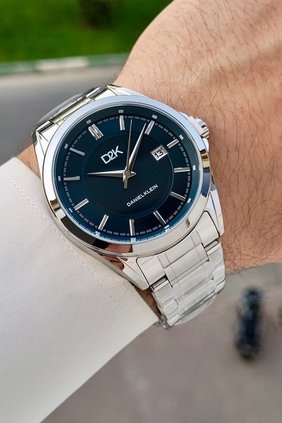 Daniel Klein Men's Wristwatch with Blue Dial, Gray Strap, 42.5 Mm, Same as in...