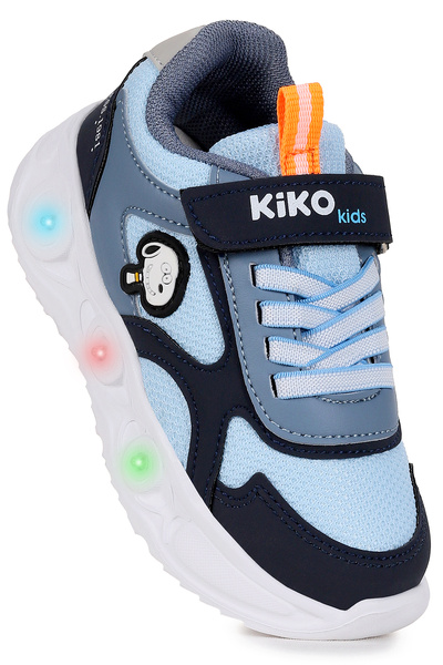 Kiko Kids Pean Işıklı Cırtlı Erkek Çocuk Spor Ayakkabı