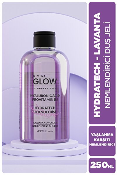 Divine Glow Lavanta Kokulu Hyaluronik Asit & Provitamin B5 Nemlendirici Duş J...