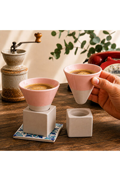 Epic Concept art deco & more Set de 2 căni conice Epic Concept, din ceramică,...