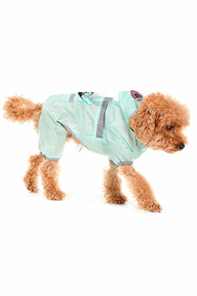 Generic Brand Small and Medium Breed Dog Long Raincoat Inga Green
