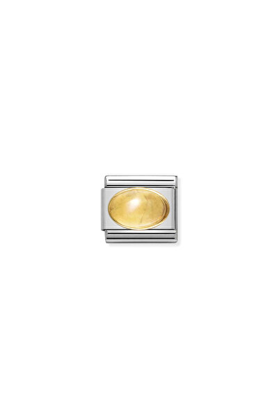 NOMİNATİON Composable Classic Dekoratif Link - Taşlar Oval - Sitrin - (07 CIT...