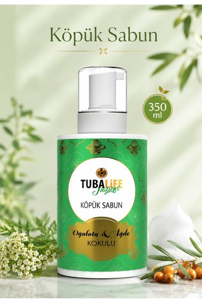 TUBALİFE Foaming Hand Soap with Lemon Balm and Sea Buckthorn Herbal Ingredients 350 ml
