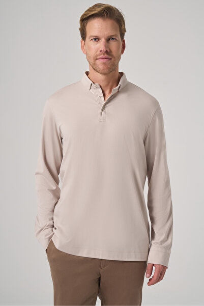 Morven Polo pentru bărbați Stone Trend, cu guler polo, din raion, Swea tricou