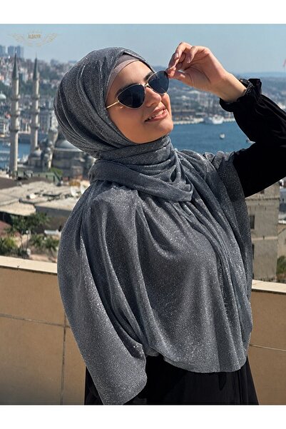 ALDAIYR Silvery Chiffon Shawl