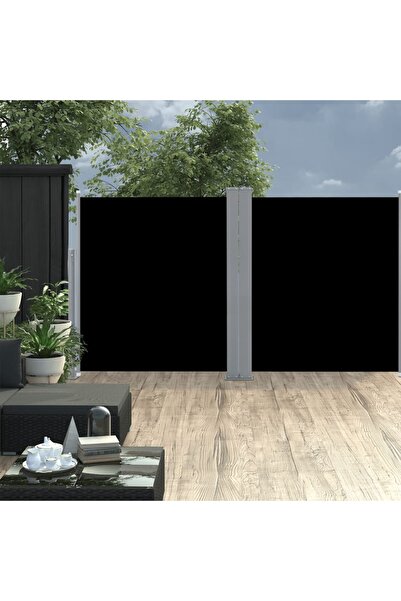 Concept Copertină laterală retractabilă, negru, 140 x 600 cm