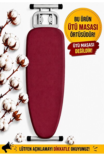 Aşkana EN ÇOK TERCİH EDİLEN %100 Pamuk Ütü Masası Kılıfı, YANMAZ,YAPIŞMAZ,KAY...