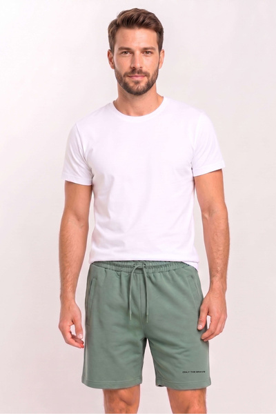 OBJE Men's Çağla Green Shorts with Back Pockets