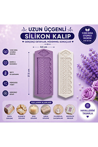 Dr.Paste Silikon Kalıp Uzun Üçgenli Bordür