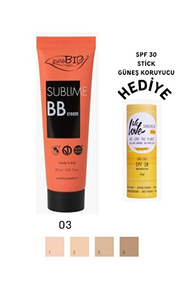 purobıocosmetics كريم أساس بي بي ماتي عالي التغطية، مقاوم للماء، يدوم طويلاً،...