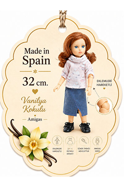 Paola Reina Conchi Amiga Articulada Oyuncak Bebek 32 cm - Hareketli Eklemli V...
