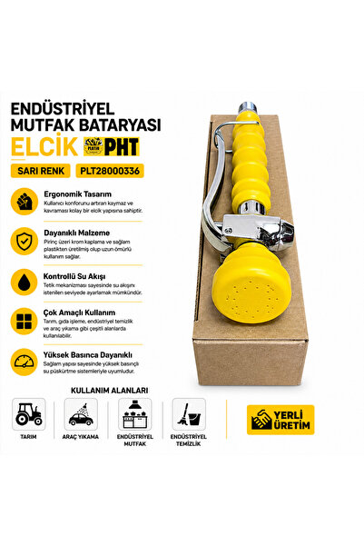 PLATİN HIRDAVAT حنفية المطبخ الصناعية البلاتينية بلون أصفر اللون plt28000366