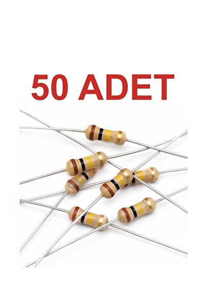 Rodevino 50 Adet 100R Direnç 100 Ohm 1/4W Seri Koruma ve LED Devreleri arduino