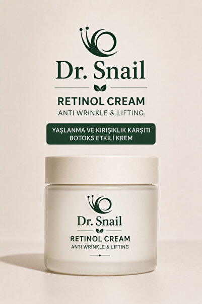 Dr. Snail Retinol Krem, Yaşlanma Karşıtı Cilt Yenileyici Yüz Kremi , Hyalüron...