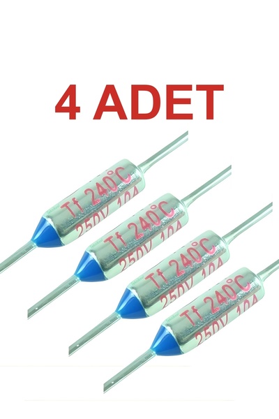 Rodevino 4 Adet 240 Derece Termik Sigorta 250V 10A TF240C Thermal Fuse