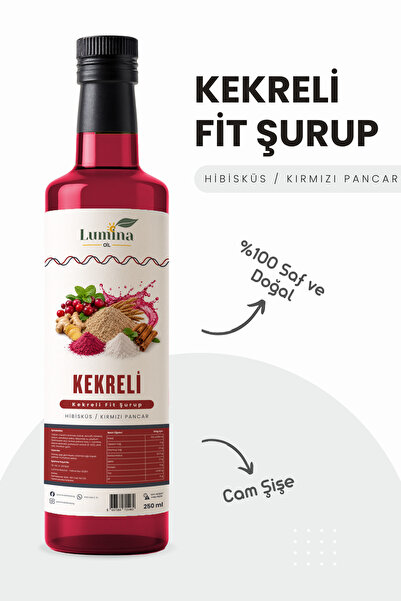LUMİNAOİL Kekreli Fit Şurup 250 ML| Detoks Şurubu | Kekre Şurup | Hibiskus & ...
