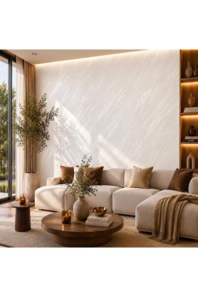 YAYA Vopsea Decorativă de Lux Perla Luxury Alb Perlat cu fulgi perlați, 3L (2+1 Inclus)