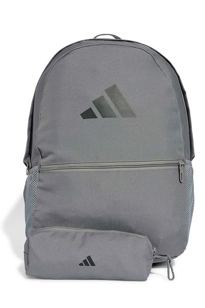 adidas Classic Backpack Set Jd3092 Bag with Pen Holder Unisex Backpack Gray
