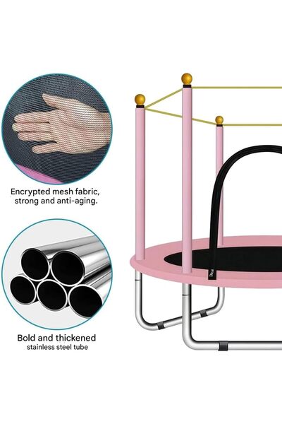 Fitness World Trampoline For Outdoor And Indoor With A Safe And Strong Mesh For A Fun And Safe Time