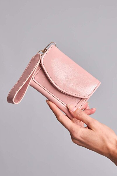 DeFacto Women's Faux Leather Light Pink Wallet I1266Axns